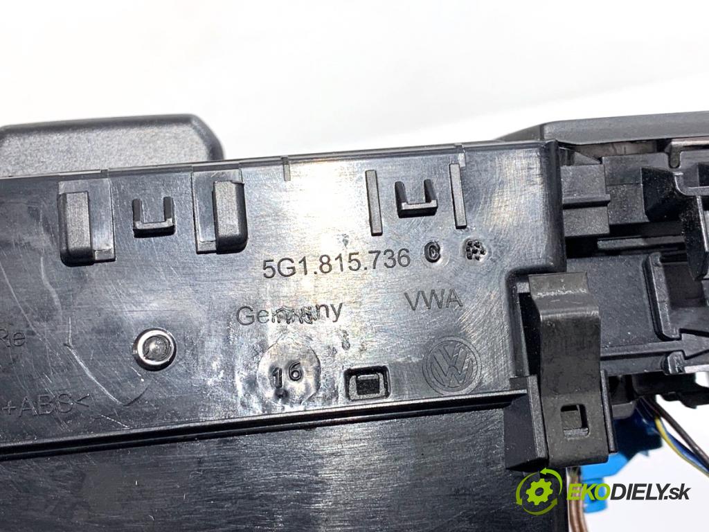 VW GOLF VII Kombi 2016 81 kW 1.6 TDI 1598 Mriežky kúrenia predný 5G1815736C 5G1819728AE