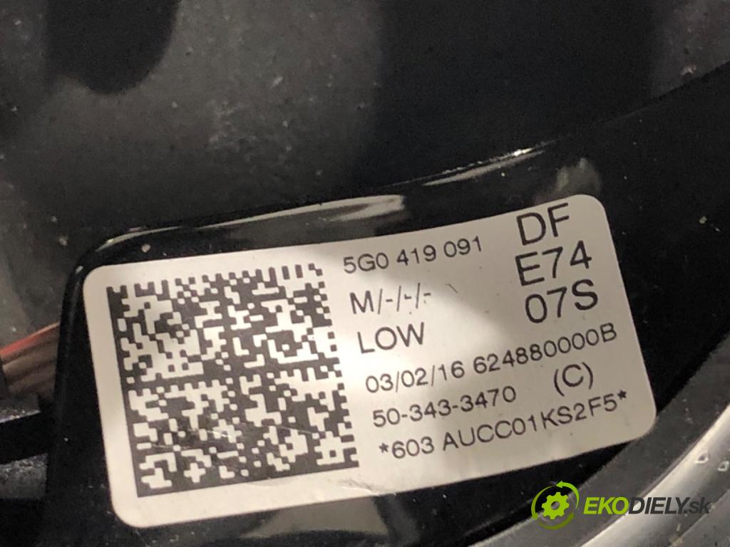 VW GOLF VII Kombi 2016 81 kW 1.6 TDI 1598 volant 5G0419091DF (Volant)