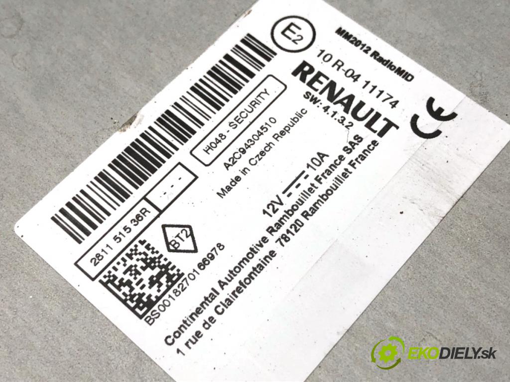 RENAULT CAPTUR I liftback 2018 87 kW 1.2 TCe 120 1197 TUNER radia 281151536R