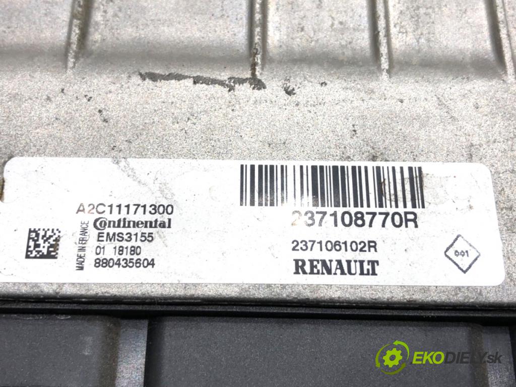 RENAULT CAPTUR I liftback 2018 87 kW 1.2 TCe 120 1197 riadiaca jednotka Motor 237108770R (Riadiaca jednotka)