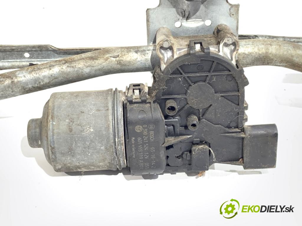 VW POLO IV 9N liftback 2003 47 kW 1.2 12V 1198 Mechanizmus stieračov predný 6Q1955119A (Motorček stieračov predný)