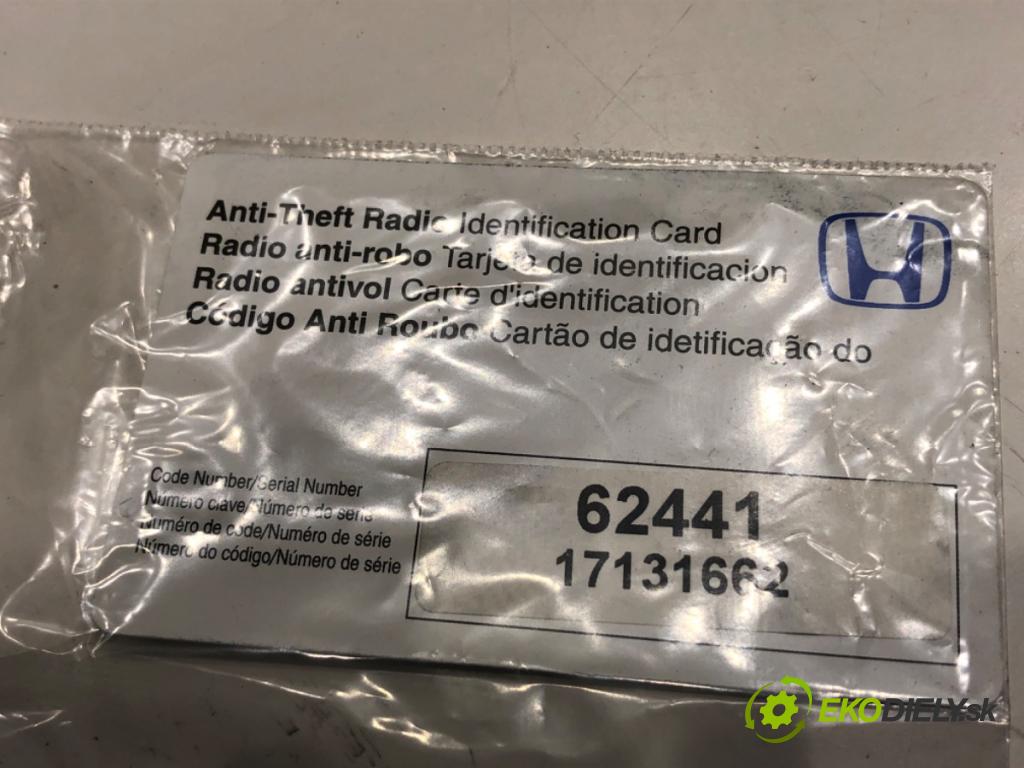 HONDA CR-V III SUV 2011 110 kW 2.2 i-DTEC 4WD (RE6) 2199 RADIO 39100-SWA-G212-M1 (Audio zariadenie)