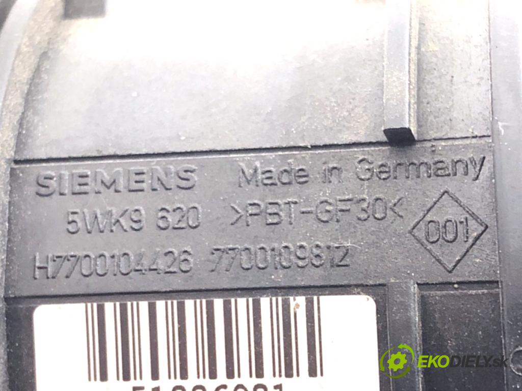 RENAULT SCÉNIC II nadwozie wielkoprzestrzenne (MPV) 2003 88 kW 1.9 dCi (JM0G, JM12, JM1G, JM2C) 1870 Váha vzduchu 5WK9620 (Váha vzduchu)