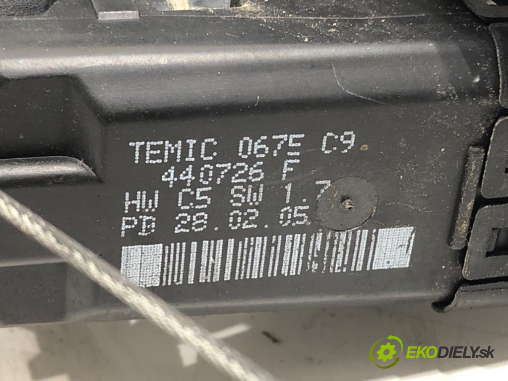 RENAULT SCÉNIC II nadwozie wielkoprzestrzenne (MPV) 2003 88 kW 1.9 dCi (JM0G, JM12, JM1G, JM2C) 1870 Mechanizmus okna ľavy predný