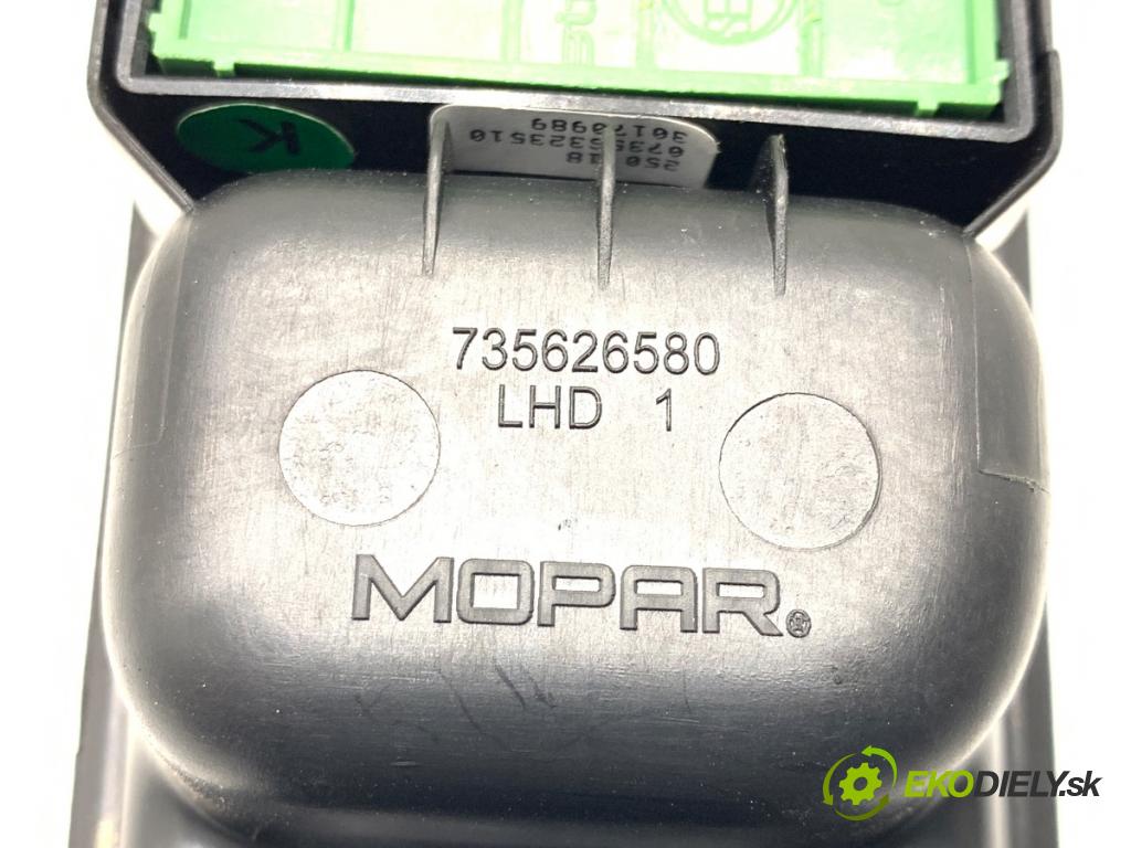 FIAT TIPO Kombi 2018 70 kW 1.4 (356WXA1B) 1368 Prepínač okien 7356399250E (Prepínacie páčky pod volantom)