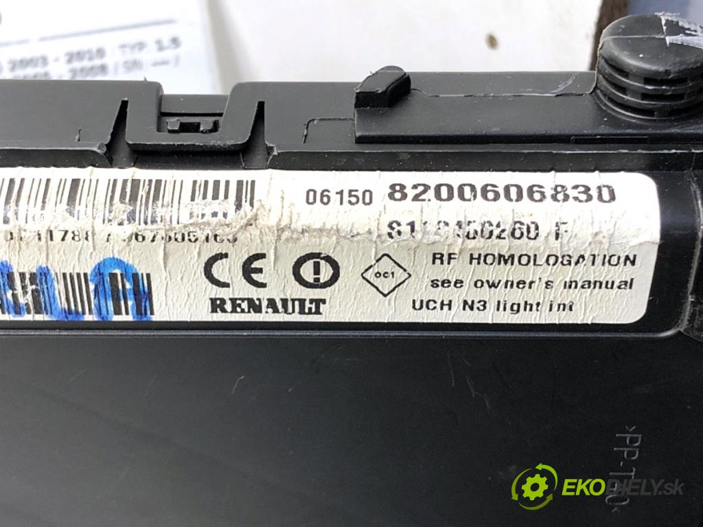 RENAULT SCÉNIC II nadwozie wielkoprzestrzenne (MPV) 2006 63 kW 1.5 dCi (JM1F) 1461 Modul UCH 8200606830 (Riadiaca jednotka ostatné)
