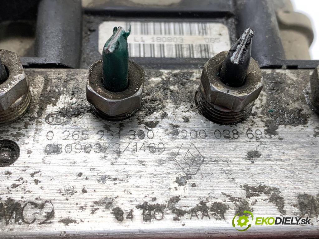 RENAULT SCÉNIC II nadwozie wielkoprzestrzenne (MPV) 2003 83 kW 1.6 (JM0C, JM0J, JM1B) 1598 Pumpa ABS 0265231300 (Pumpa ABS)