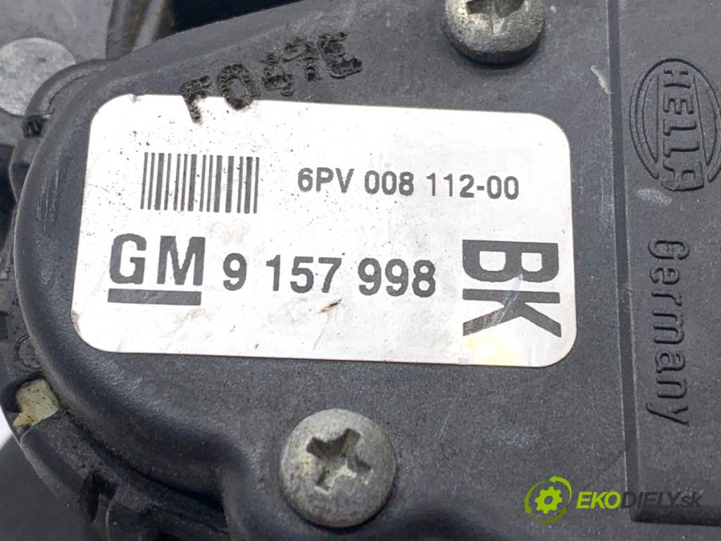 OPEL ASTRA H liftback 2007 66 kW 1.3 CDTI (L48) 1248 Potenciometer plynu 9157998BK (Potenciometer plynového pedálu)