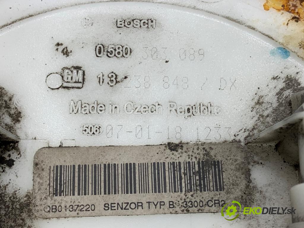 OPEL ASTRA H liftback 2007 66 kW 1.3 CDTI (L48) 1248 Pumpa paliva 13238848 0580303089
