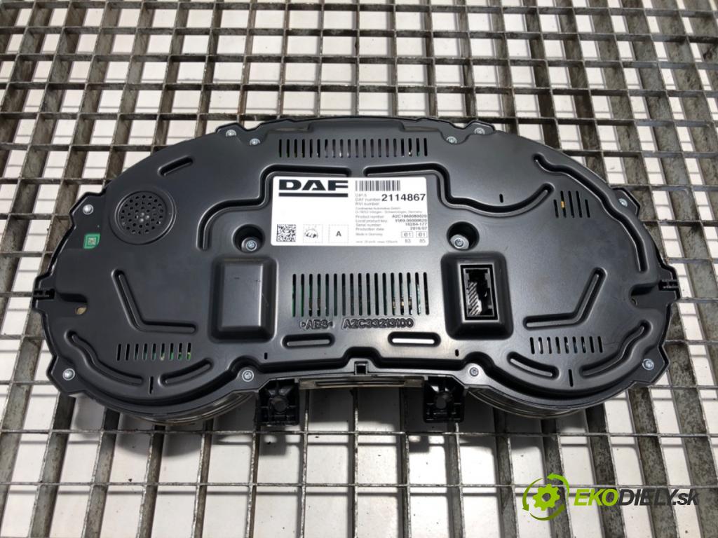 DAF XF Ciągnik siodłowy 2016 340 kW FT 460 340 kW [462 KM] olej napędowy 2012 - 2022 12900 Prístrojovka 2114867 (Prístrojová doska)