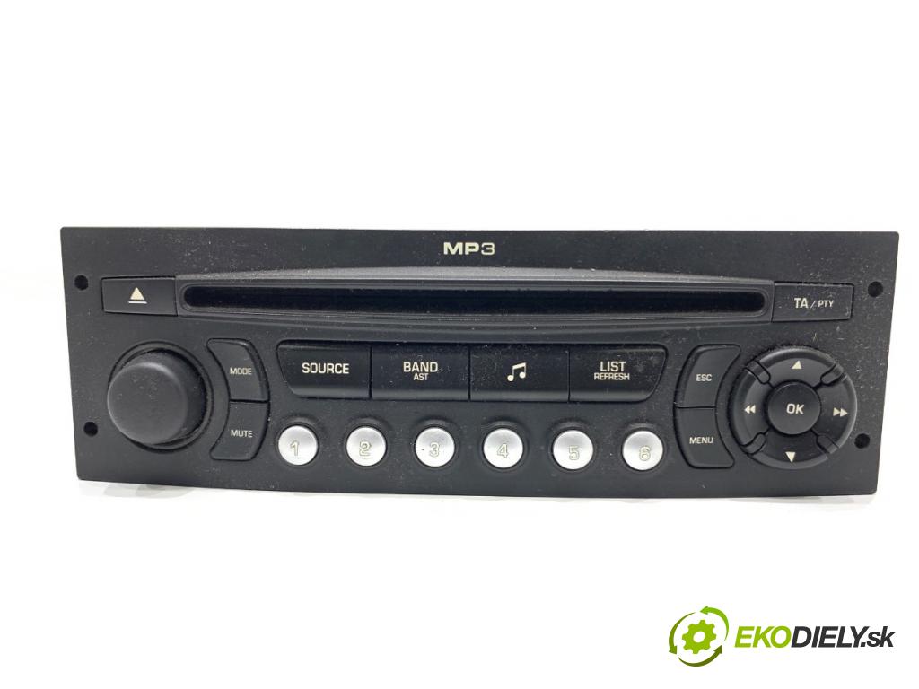 CITROEN C4 PICASSO I nadwozie wielkoprzestrzenne (MPV) 2007 80 kW 1.6 HDi 1560 RADIO 96591777XT00 (Audio zariadenie)