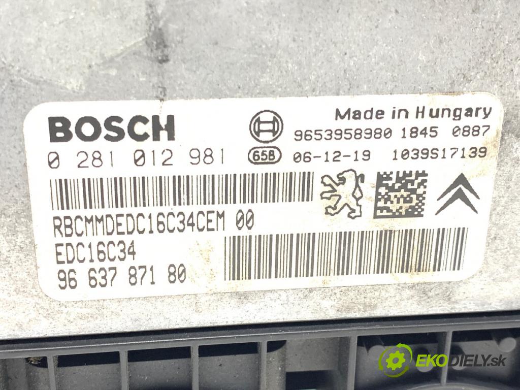 CITROEN C4 PICASSO I nadwozie wielkoprzestrzenne (MPV) 2007 80 kW 1.6 HDi 1560 riadiaca jednotka Motor 9663787180 (Riadiaca jednotka)