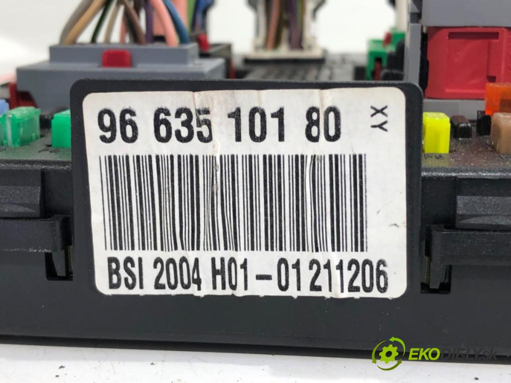 CITROEN C4 PICASSO I nadwozie wielkoprzestrzenne (MPV) 2007 80 kW 1.6 HDi 1560 modul BSI 9663510180 (Pojistková skříňka)