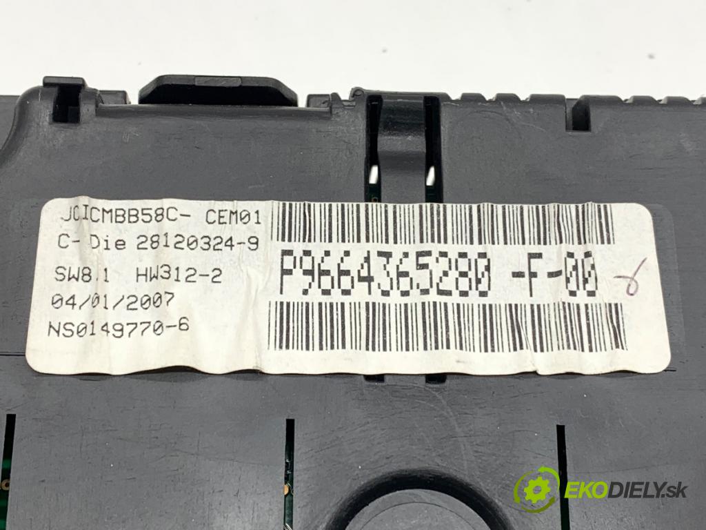 CITROEN C4 PICASSO I nadwozie wielkoprzestrzenne (MPV) 2007 80 kW 1.6 HDi 1560 Prístrojovka P9664365280 (Prístrojová doska)