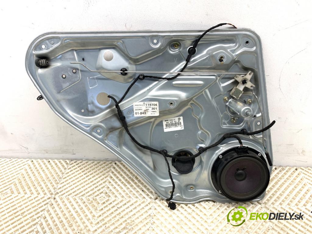 VW PASSAT B5 FL Kombi 2002 96 kW 1.9 TDI 1896 Mechanizmus okna ľavy zad 3B9839751BE