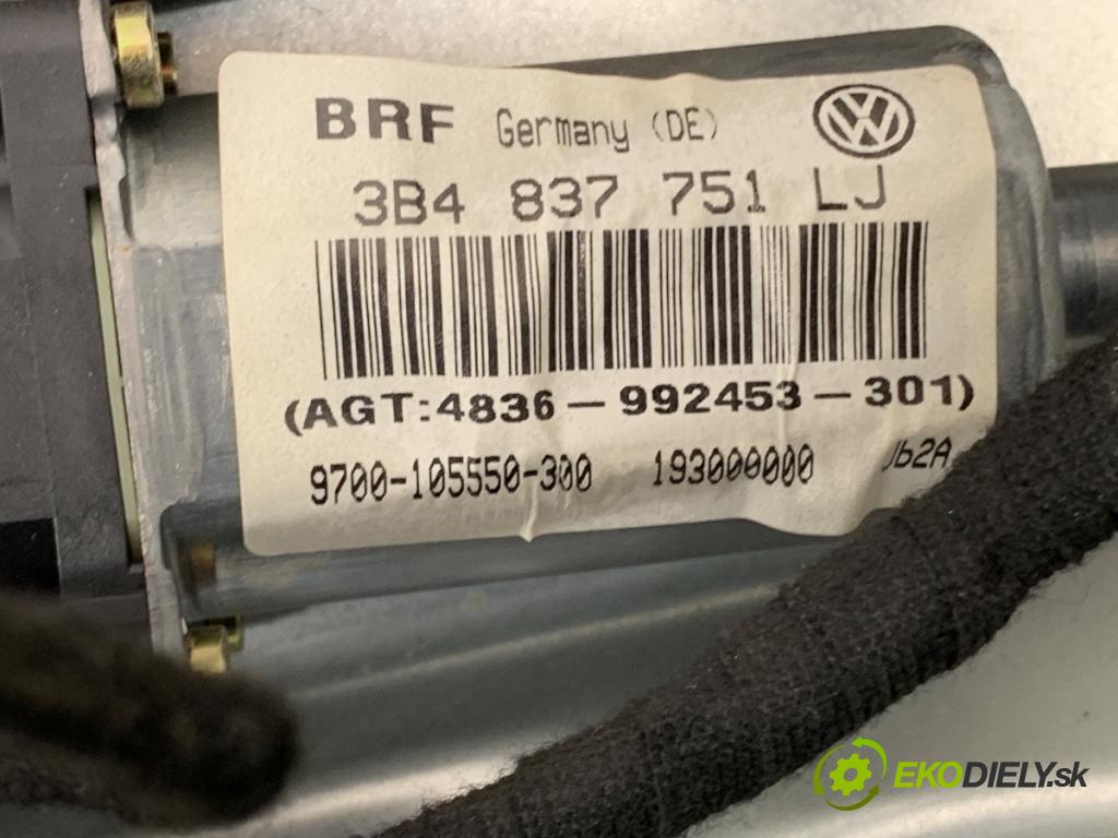 VW PASSAT B5 FL Kombi 2002 96 kW 1.9 TDI 1896 Mechanizmus okna ľavy predný 3B4837751LJ