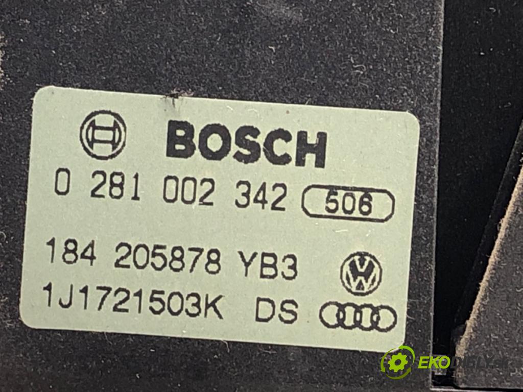 AUDI A3 8L liftback 2001 96 kW 1.9 TDI quattro 1896 Potenciometer plynu 1J1721503K 0281002342 (Potenciometer plynového pedálu)