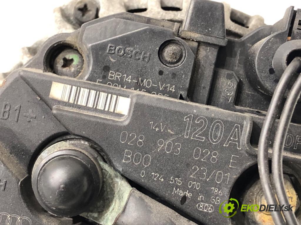 AUDI A3 8L liftback 2001 96 kW 1.9 TDI quattro 1896 Alternátor 028903028E (Alternátor)