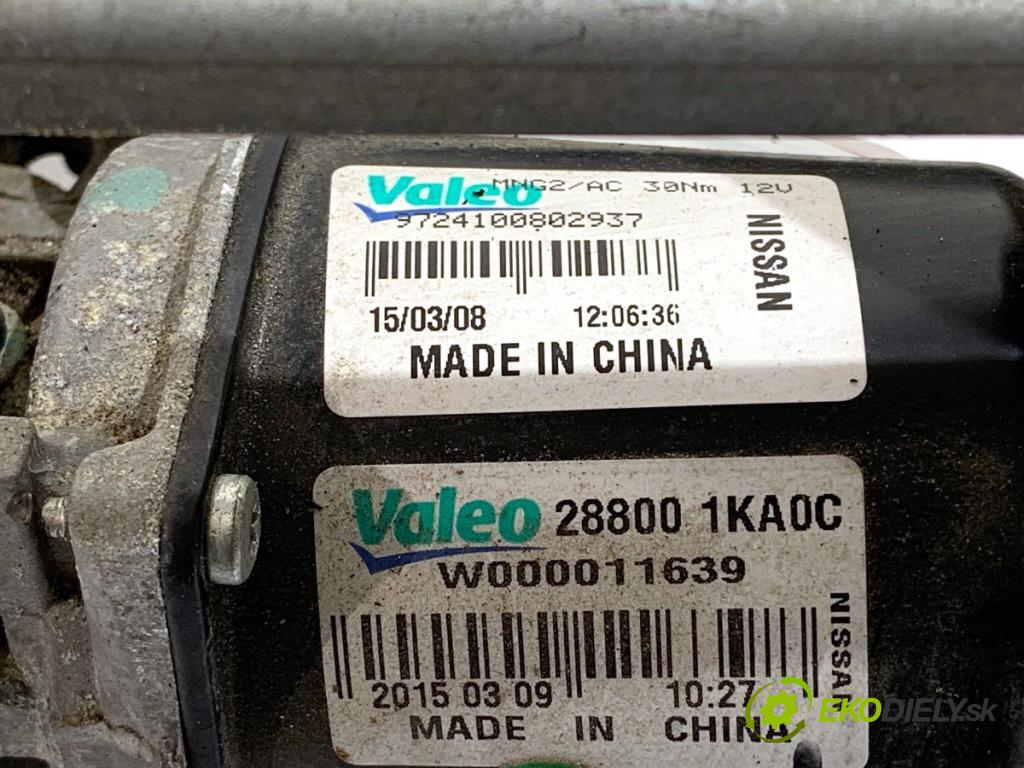 NISSAN JUKE F15 SUV 2015 81 kW 1.5 dCi 1461 Mechanizmus stieračov predný 288001KA0C (Motorček stieračov predný)