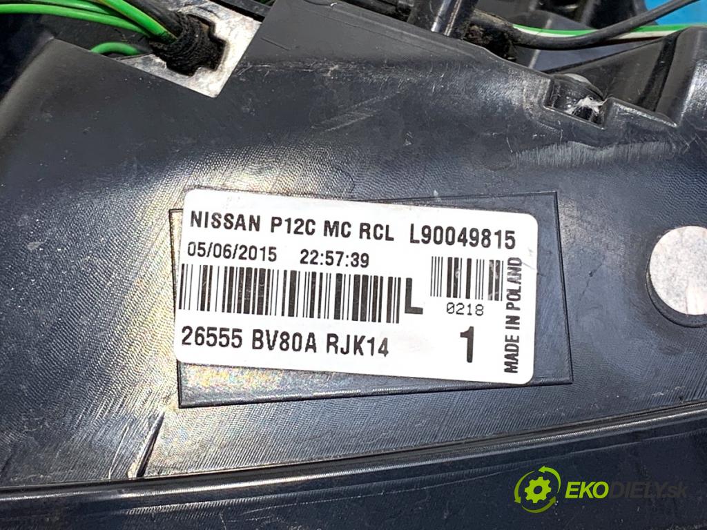 NISSAN JUKE F15 SUV 2015 81 kW 1.5 dCi 1461 Svetlo ľavy zad 26555BV80A