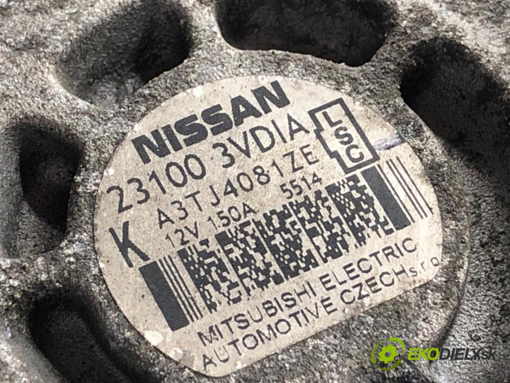 NISSAN JUKE F15 SUV 2015 81 kW 1.5 dCi 1461 Alternátor 231003VDIA (Alternátor)