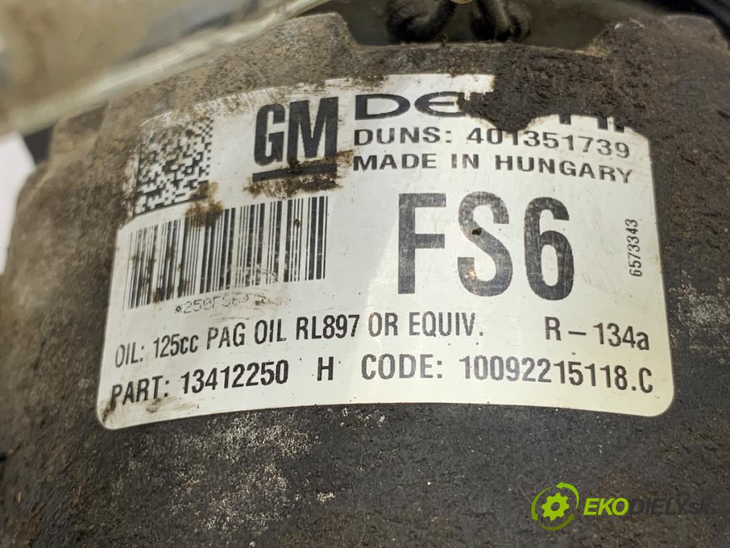 OPEL ASTRA J liftback 2012 103 kW 1.4 Turbo (68) 1364 Kompresor klimatizácie 13412250 (Kompresor klimatizácie)