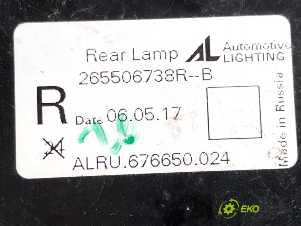 RENAULT CAPTUR I liftback 2017 66 kW 0.9 TCe 90 898 Svetlo pravy zad 265506738R