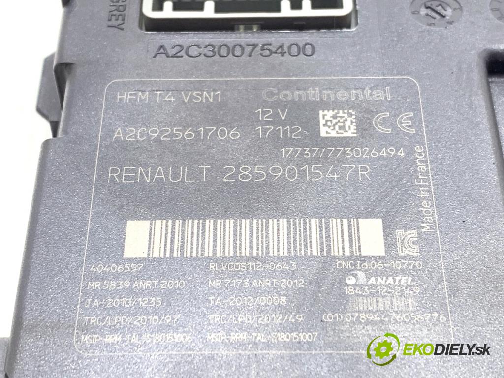 RENAULT CAPTUR I liftback 2017 66 kW 0.9 TCe 90 898 spínačka 285901547R (Spínací skříňka)