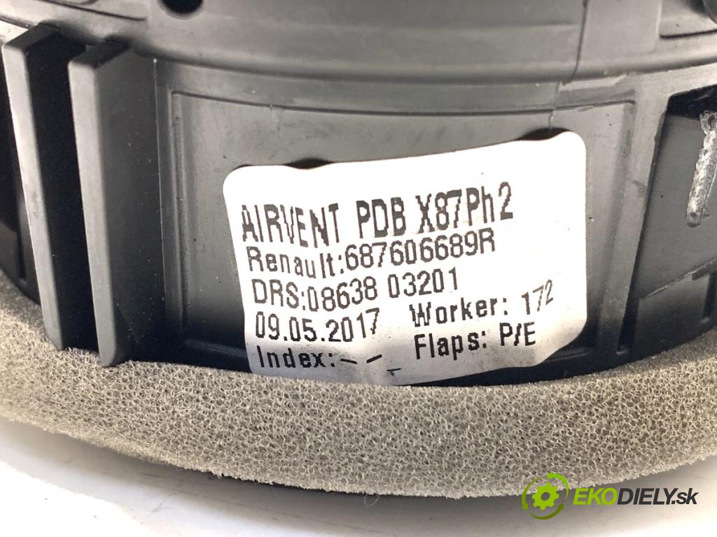 RENAULT CAPTUR I liftback 2017 66 kW 0.9 TCe 90 898 Mriežky kúrenia ľavy predný 687606689R