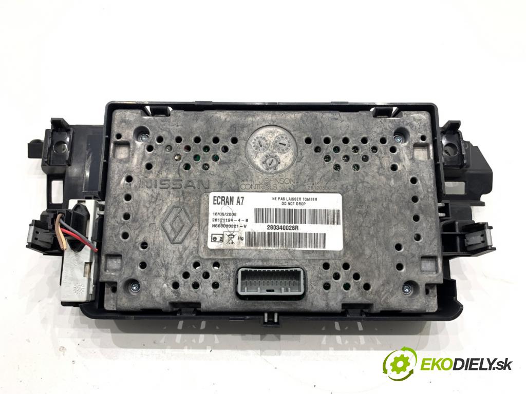 RENAULT LAGUNA III Kombi 2008 81 kW 1.5 dCi (KT0A, KT0R, KT02) 1461 Dislpej 280340026R (Prístrojová doska)