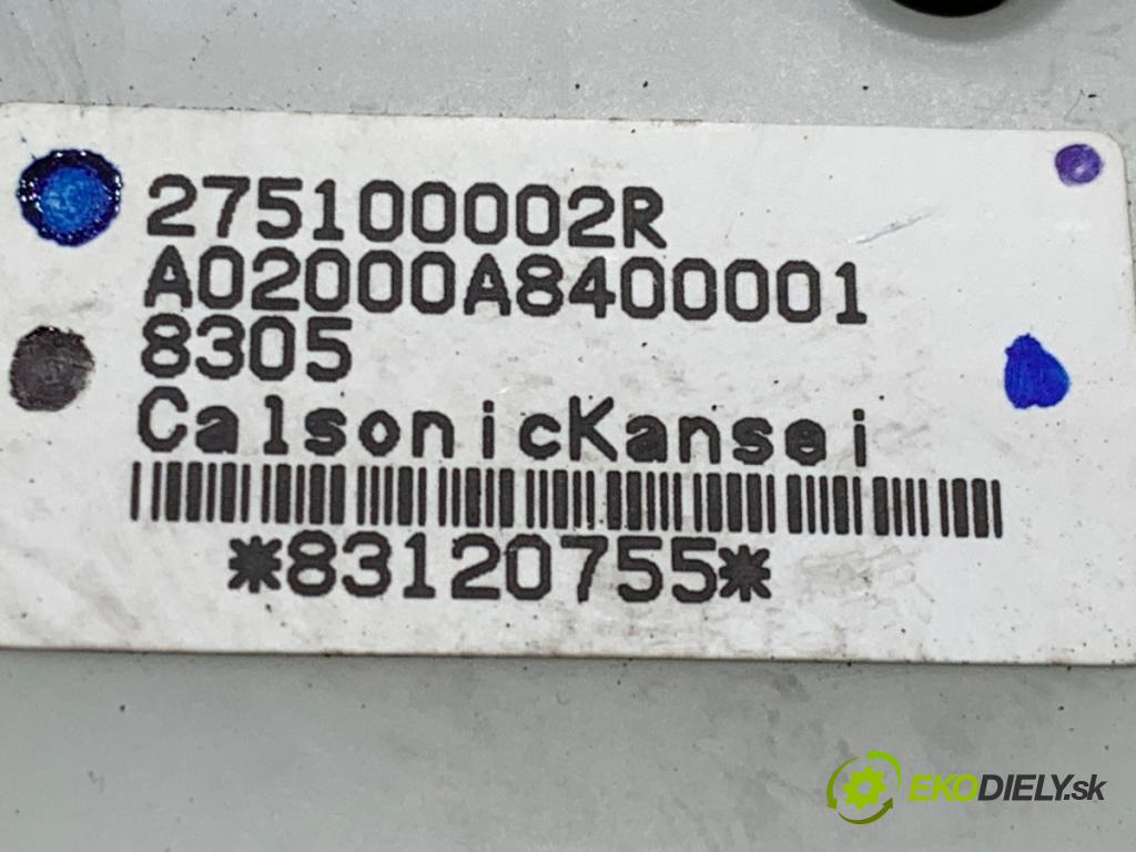 RENAULT LAGUNA III Kombi 2008 81 kW 1.5 dCi (KT0A, KT0R, KT02) 1461 Panel ovládania kúrenia 275100002R (Prepínacie páčky pod volantom)