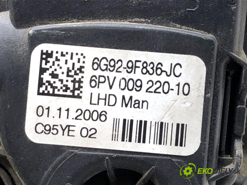 FORD S-MAX nadwozie wielkoprzestrzenne (MPV) 2006 100 kW 2.0 TDCi 1997 Potenciometer plynu 6G92-9F836-JC (Potenciometer plynového pedálu)