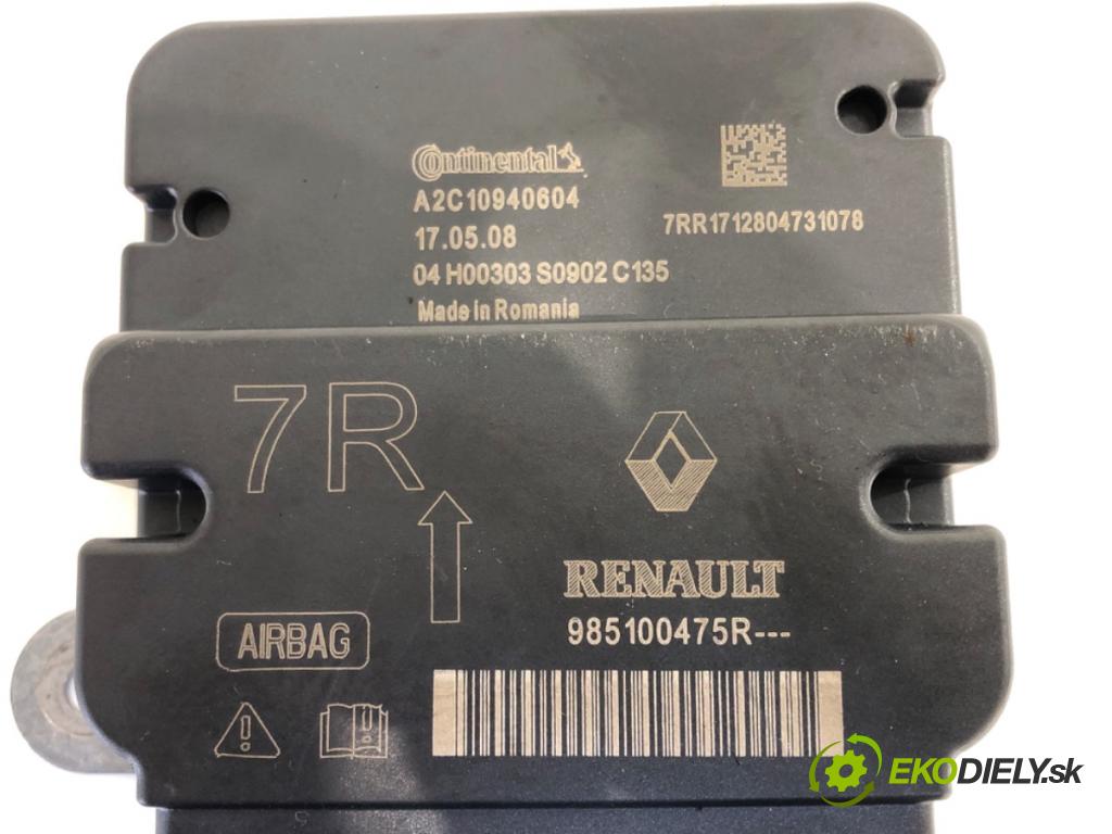 RENAULT CAPTUR I liftback 2017 66 kW 0.9 TCe 90 898 senzor airbag 985100475R (Snímač)