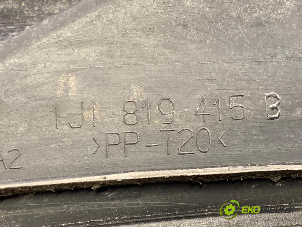 VW GOLF IV liftback 2002 55 kW 1.4 16V 1390 Torpédo, plast pod čelné okno 1J1819415B (Torpédo (plast pod čelným sklom))