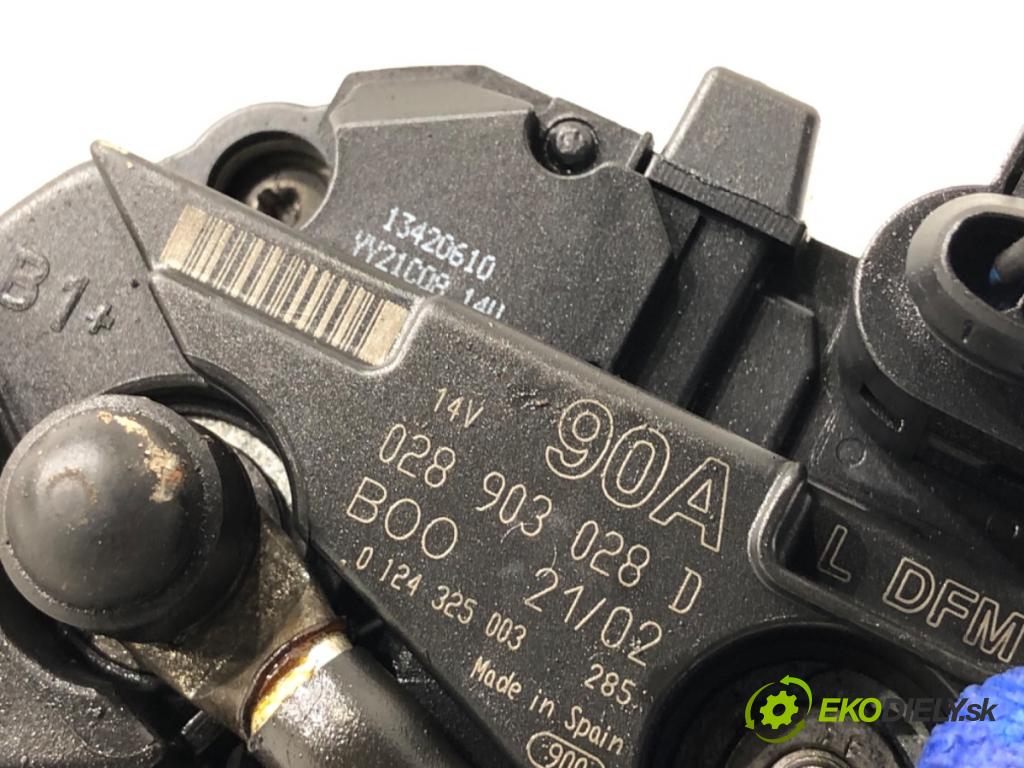 VW GOLF IV liftback 2002 55 kW 1.4 16V 1390 Alternátor 028903028D (Alternátor)