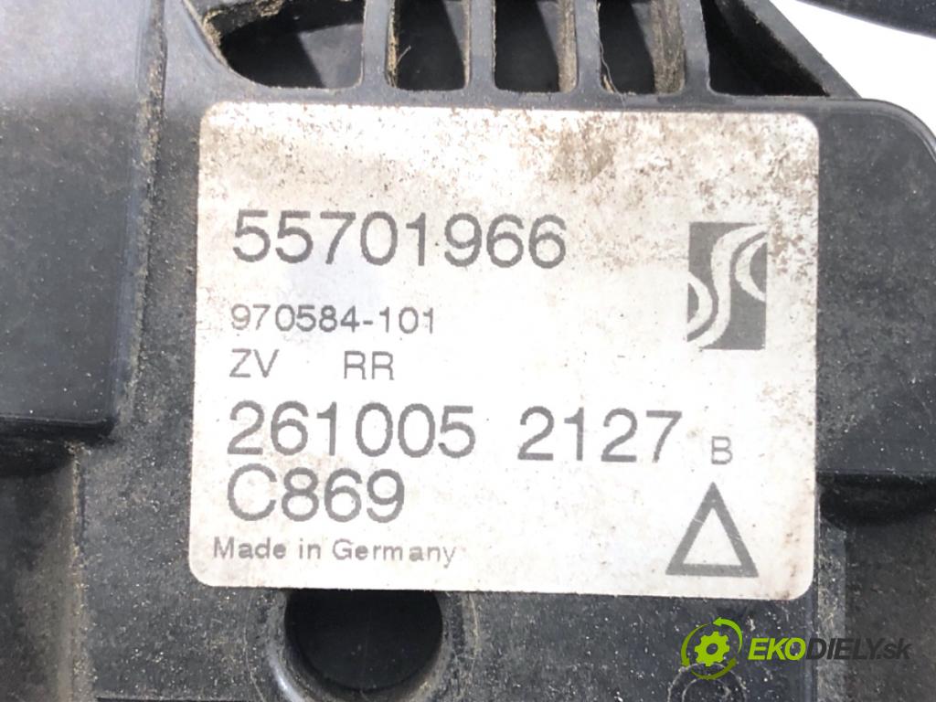 FIAT GRANDE PUNTO liftback 2005 55 kW 1.3 D Multijet 1248 zámok dveře pravý zadní část 55701966