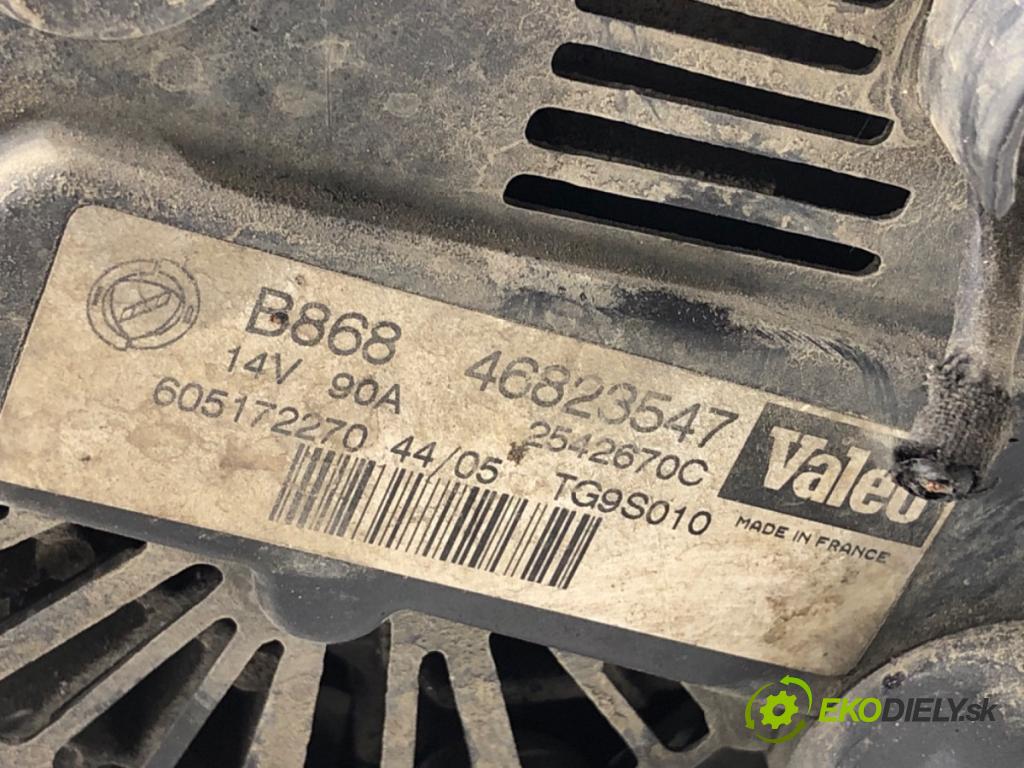FIAT GRANDE PUNTO liftback 2005 55 kW 1.3 D Multijet 1248 Alternátor 46823547 (Alternátor)