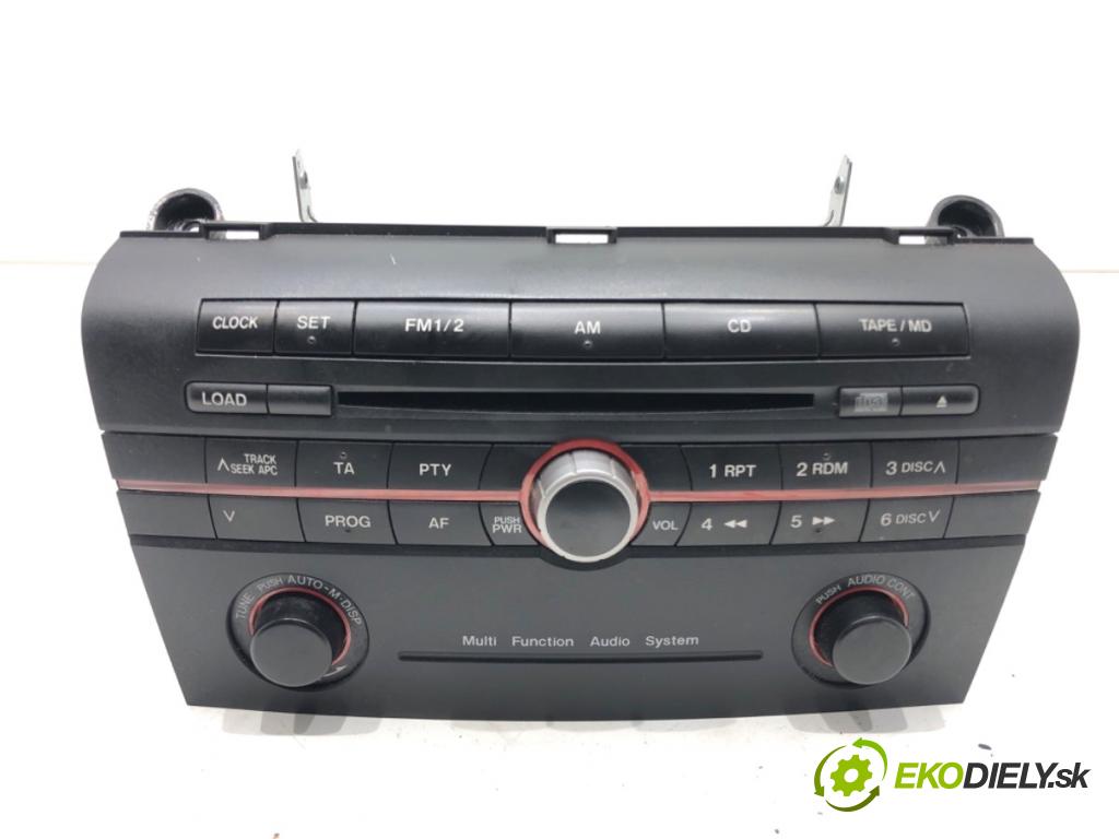 MAZDA 3 BK sedan 2006 77 kW 1.6 (BK12) 1598 RADIO BP4L66950A (Audio zariadenie)