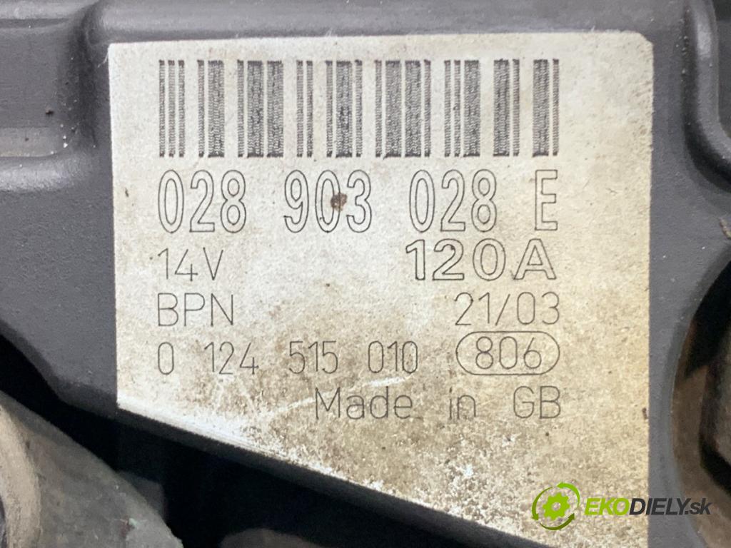 SKODA FABIA I Kombi 2003 47 kW 1.9 SDI 1896 Alternátor 028903028E (Alternátor)