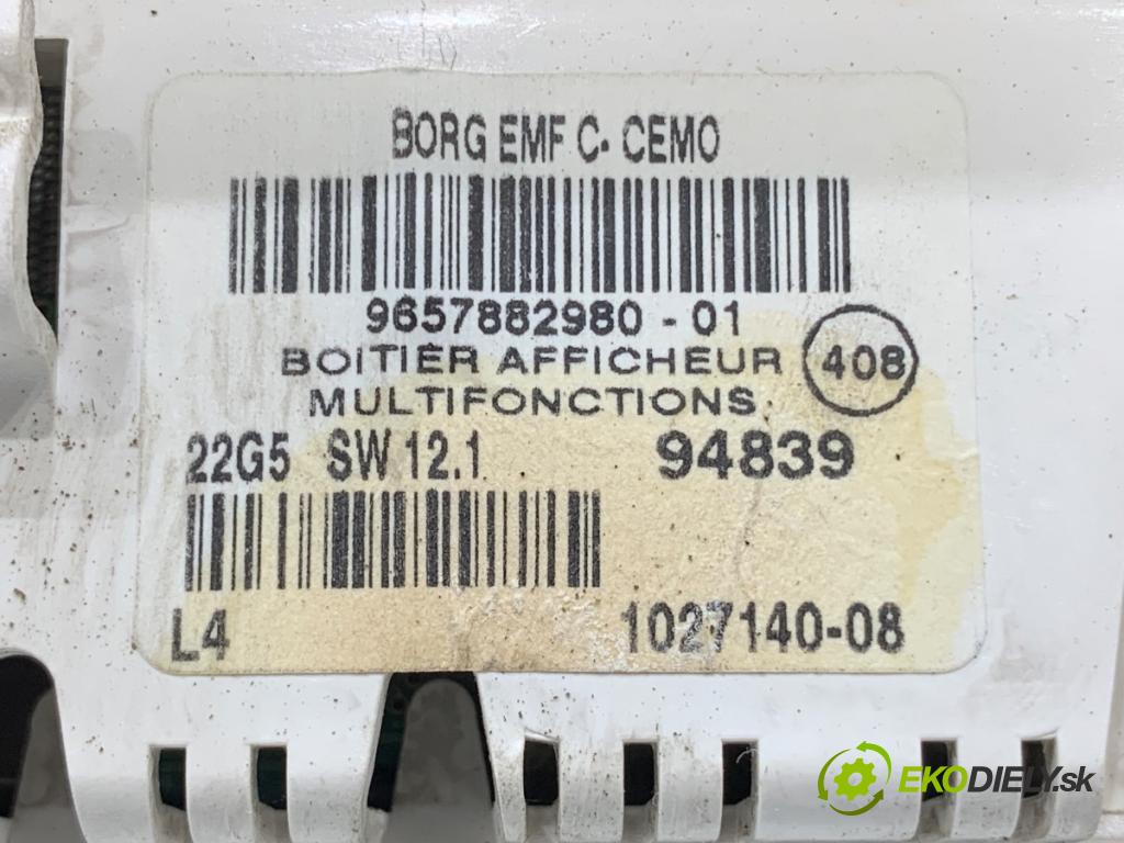 PEUGEOT 307 liftback 2005 80 kW 1.6 16V 1587 Dislpej 9657882980 (Prístrojová doska)