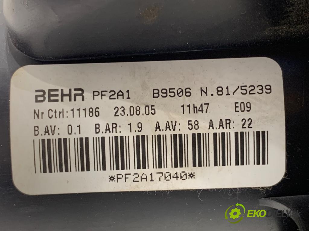 PEUGEOT 307 liftback 2005 80 kW 1.6 16V 1587 ventilátor kúrenia B9506