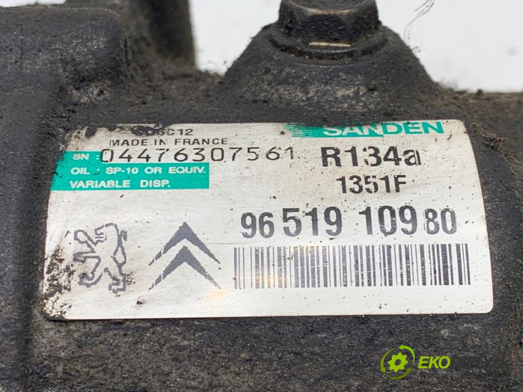 PEUGEOT 307 liftback 2005 80 kW 1.6 16V 1587 Kompresor klimatizácie 9651910980 (Kompresor klimatizácie)