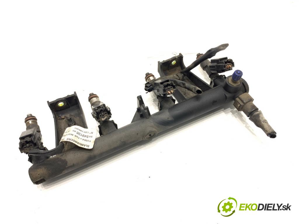 PEUGEOT 307 liftback 2005 80 kW 1.6 16V 1587 Lišta vstrekovacia 0280158057 (Vstrekovacia lišta)