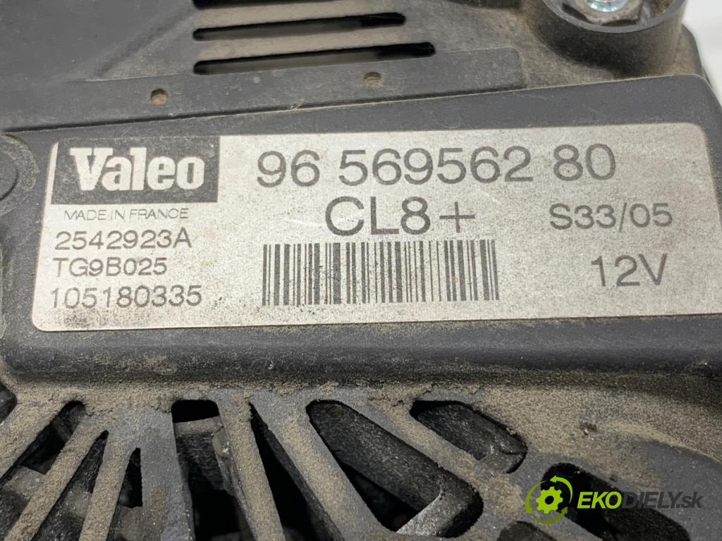 PEUGEOT 307 liftback 2005 80 kW 1.6 16V 1587 Alternátor 9656956280 (Alternátor)