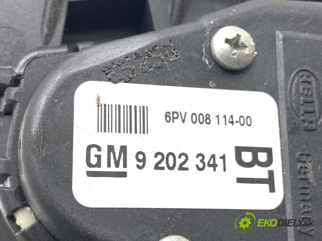 OPEL ZAFIRA B nadwozie wielkoprzestrzenne (MPV) 2006 88 kW 1.9 CDTI (M75) 1910 Potenciometer plynu 9202341 (Potenciometer plynového pedálu)