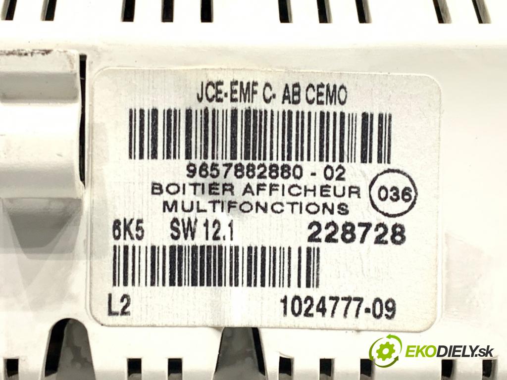 CITROEN C5 II liftback 2006 80 kW 1.6 HDi (RC8HZB) 1560 Dislpej 9657882880 (Prístrojová doska)