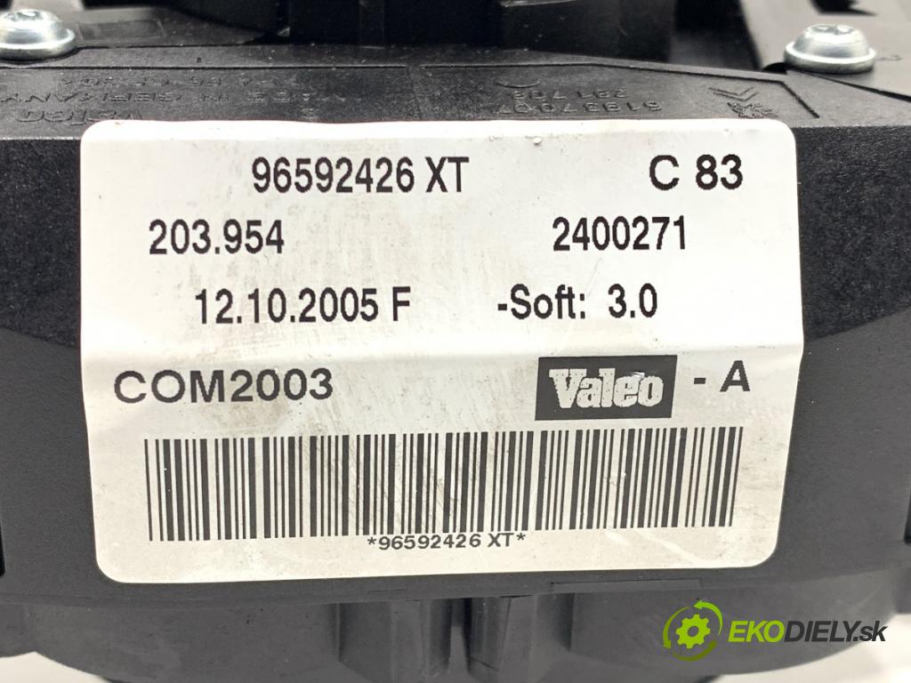 CITROEN C5 II liftback 2006 80 kW 1.6 HDi (RC8HZB) 1560 Prepínač kombinovaný 96592426XT (Prepínacie páčky pod volantom)