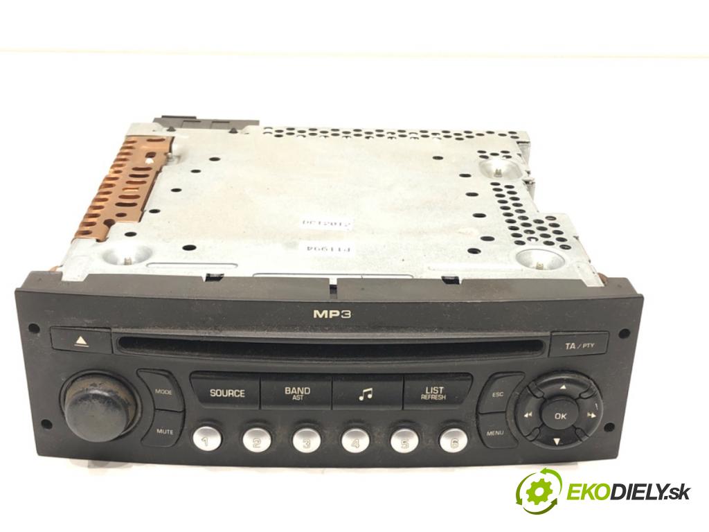 CITROEN C4 PICASSO I nadwozie wielkoprzestrzenne (MPV) 2007 103 kW 2.0 i 16V 1997 RADIO 96591777XT (Audio zariadenie)