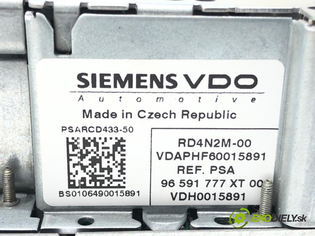 CITROEN C4 PICASSO I nadwozie wielkoprzestrzenne (MPV) 2007 103 kW 2.0 i 16V 1997 RADIO 96591777XT (Audio zariadenie)