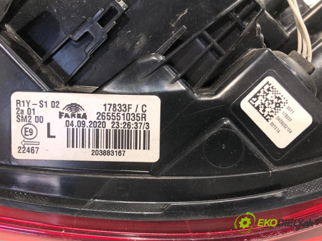 RENAULT CLIO V liftback 2020 74 kW 1.0 TCe 100 (B7MT) 999 světlo levý zadní část 265551035R